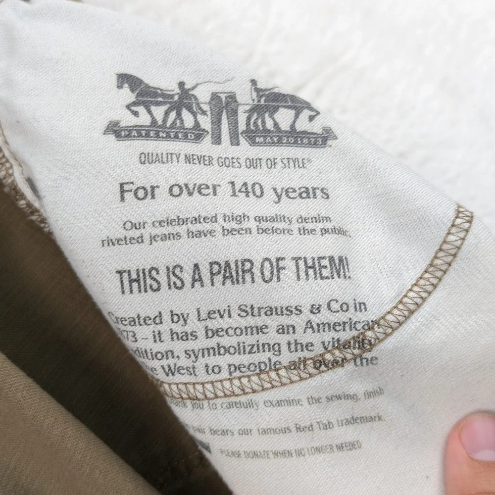 Levi's 505 Jeans Mens 40x32 Brown White Tab Cotton Straight Leg Outdoor Workwear